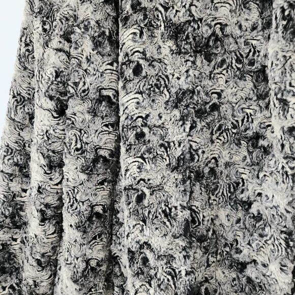 JM collection grey swirl coat faux fur new with tags womens size XL - Picture 2 of 9